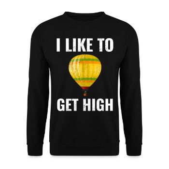 Montgolfière Montgolfière Montgolfière - Sweat-shirt Unisexe - noir - Devant - Alina (178cm) & Michal (187cm)