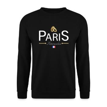 Flitterwochen Paris - Unisex Pullover - Schwarz - Vorne - Alina (178cm) & Michal (187cm)