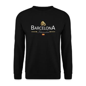 Flitterwochen Barcelona - Unisex Pullover - Schwarz - Vorne - Alina (178cm) & Michal (187cm)