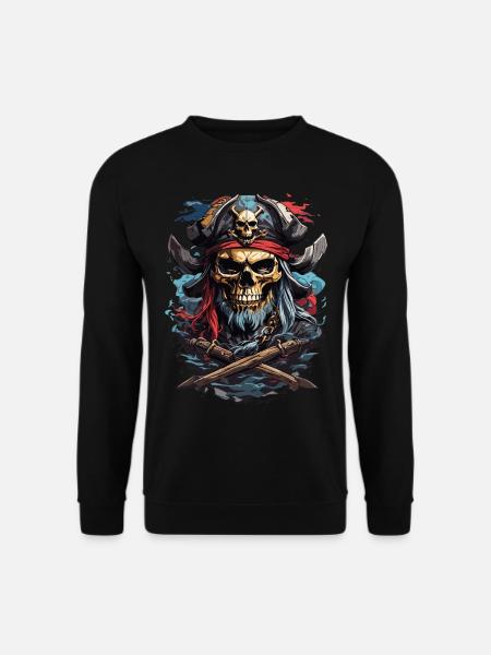 Pirate's Skull: Dark Pirate Tradition - Unisex Sweatshirt - black