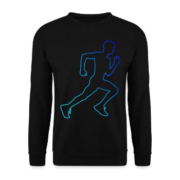 Course Jogging Homme Course à pied Femme Course à pied - Sweat-shirt Unisexe - noir - Devant - Alina (178cm) & Michal (187cm)