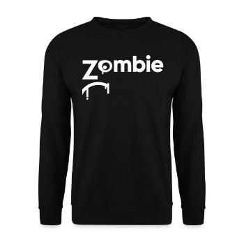 Zombi - Sweat-shirt Unisexe - noir - Devant - Alina (178cm) & Michal (187cm)