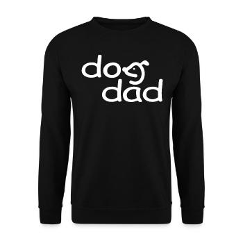 Dog Dad - Unisex Pullover - Schwarz - Vorne - Alina (178cm) & Michal (187cm)