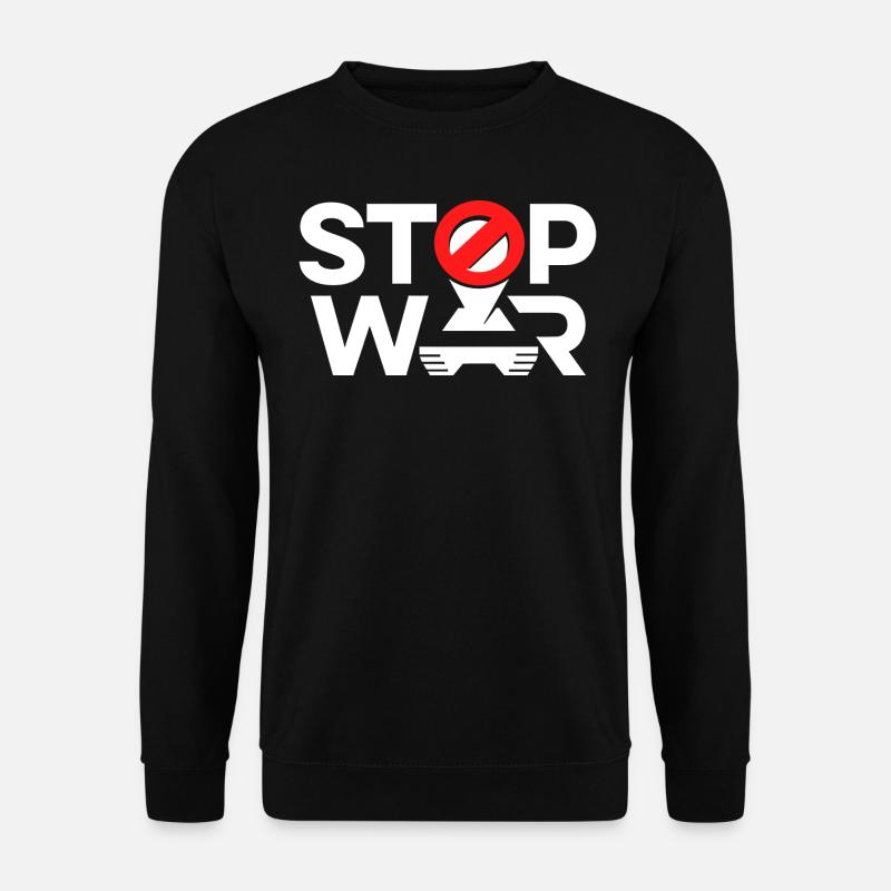 Stop War - Unisex Pullover - Schwarz