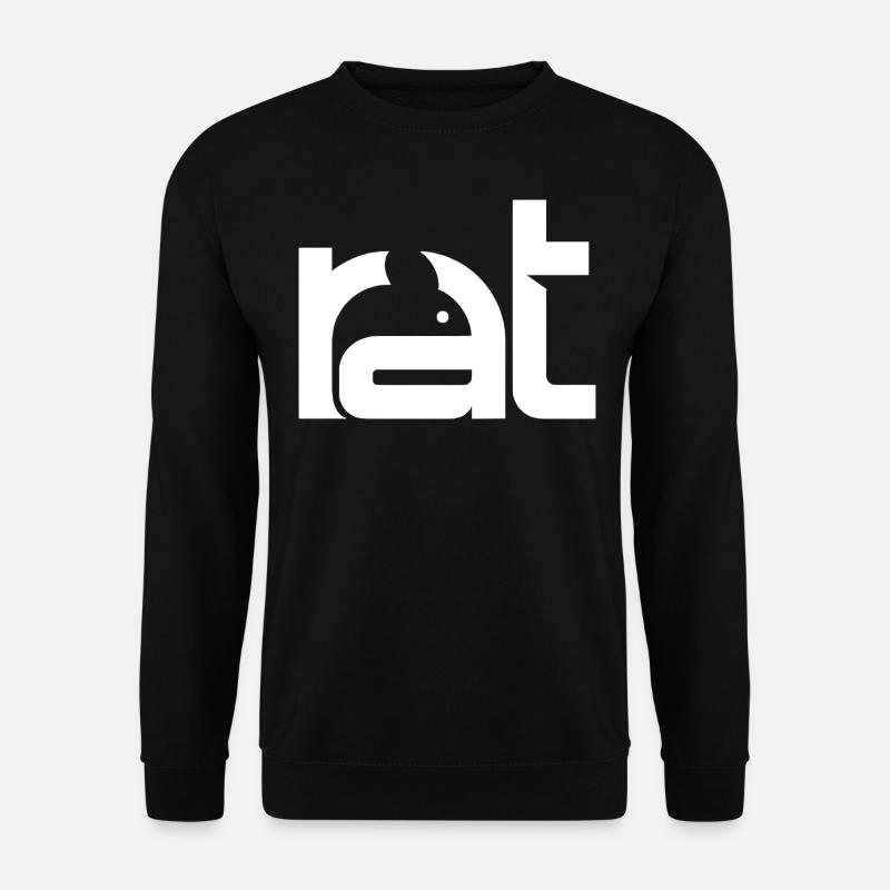 Rat - Ratte - Unisex Pullover - Schwarz