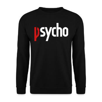 Psycho - Unisex Pullover - Schwarz - Vorne - Alina (178cm) & Michal (187cm)