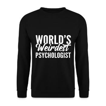 Lustige Psychologie Psychotherapeut - Unisex Pullover - Schwarz - Vorne - Alina (178cm) & Michal (187cm)