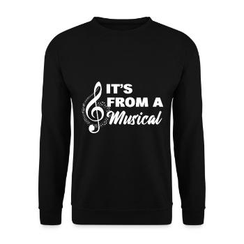 Musiktheater Entertainer Musical - Unisex Pullover - Schwarz - Vorne - Alina (178cm) & Michal (187cm)