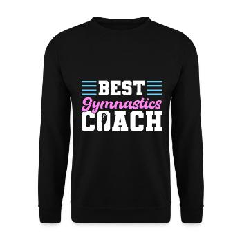 Best Gymnastics Coach Turner - Unisex Pullover - Schwarz - Vorne - Alina (178cm) & Michal (187cm)