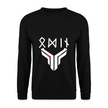 allvater odin - Unisex Pullover - Schwarz - Vorne - Alina (178cm) & Michal (187cm)