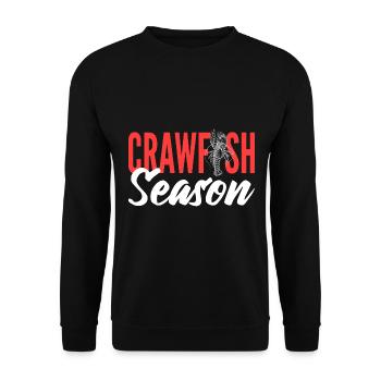 Crawfish Season Fischer - Unisex Pullover - Schwarz - Vorne - Alina (178cm) & Michal (187cm)