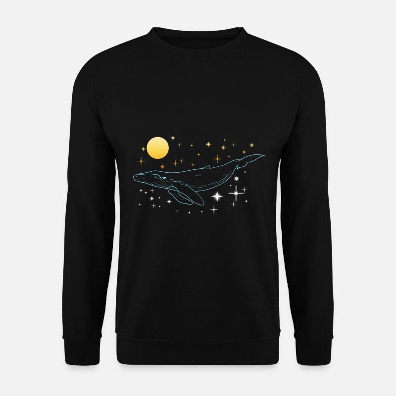 Walliebhaber Walexperte Wal - Unisex Pullover - Schwarz