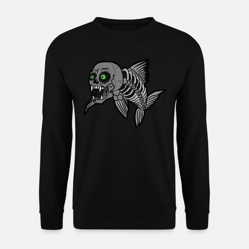 Fish bone - Unisex Sweatshirt - black