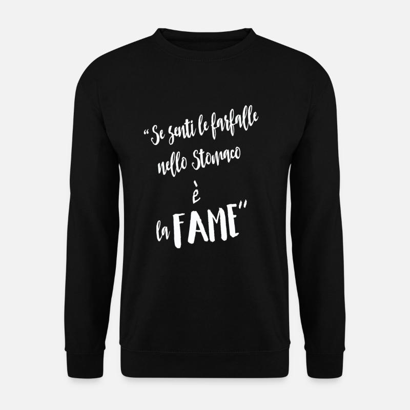 Wenn Sie Schmetterlinge fühlen - Unisex Pullover - Schwarz