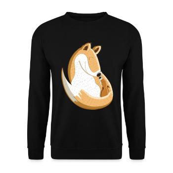Fox avec bébé I grossesse I cadeau pour enfants - Sweat-shirt Unisexe - noir - Devant - Alina (178cm) & Michal (187cm)