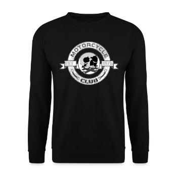 Motorcycle club Logo - Unisex Sweatshirt - black - Front - Alina (178cm) & Michal (187cm)