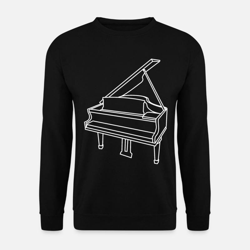 Flügel Skizze - Unisex Pullover - Schwarz