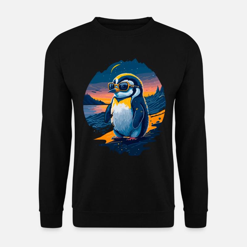 Cute penguin - Unisex Sweatshirt - black