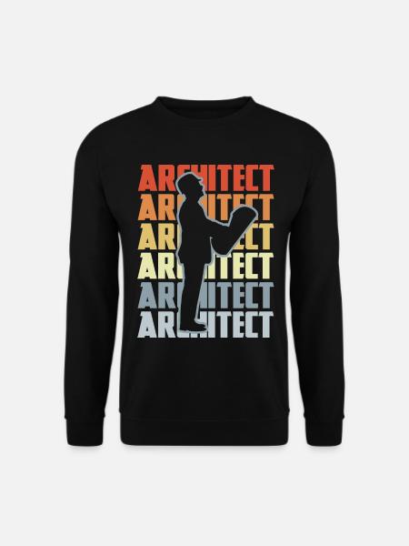 Architecte rétro - Sweat-shirt Unisexe - noir