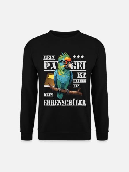 Mon perroquet est plus intelligent... - Sweat-shirt Unisexe - noir