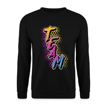 Équipe - Sweat-shirt Unisexe - noir - Devant - Alina (178cm) & Michal (187cm)