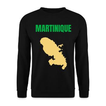 Martinique – West Indies T-shirt - Unisex Sweatshirt - black - Front - Alina (178cm) & Michal (187cm)