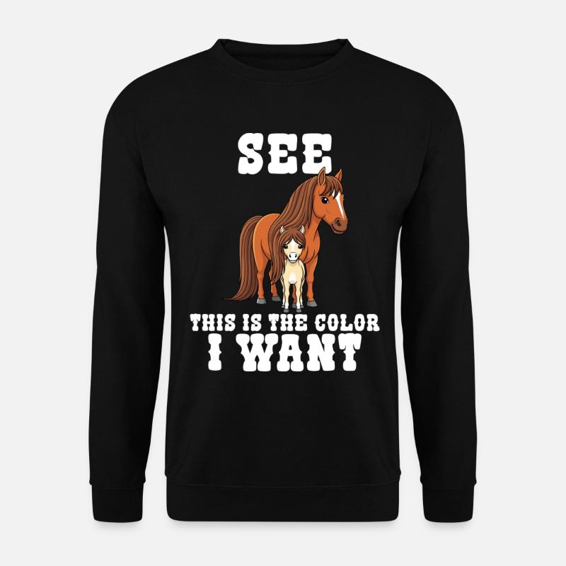 Humor Reiter Reiten - Unisex Pullover - Schwarz