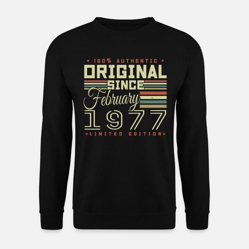 Awesome since February 1977 - Unisex Sweatshirt - black