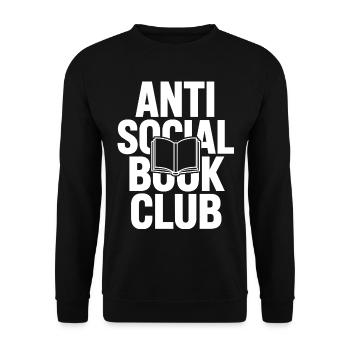 Anti Social Book Club - Unisex Sweatshirt - black - Front - Alina (178cm) & Michal (187cm)