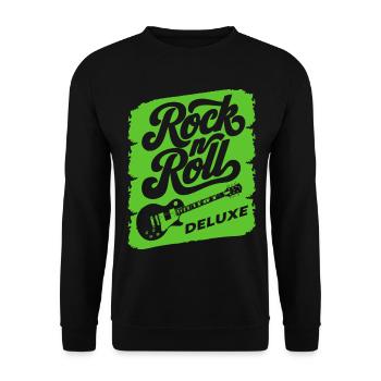 Rock`n Roll Deluxe Music Musik Party Sprüche Dance - Unisex Pullover - Schwarz - Vorne - Alina (178cm) & Michal (187cm)