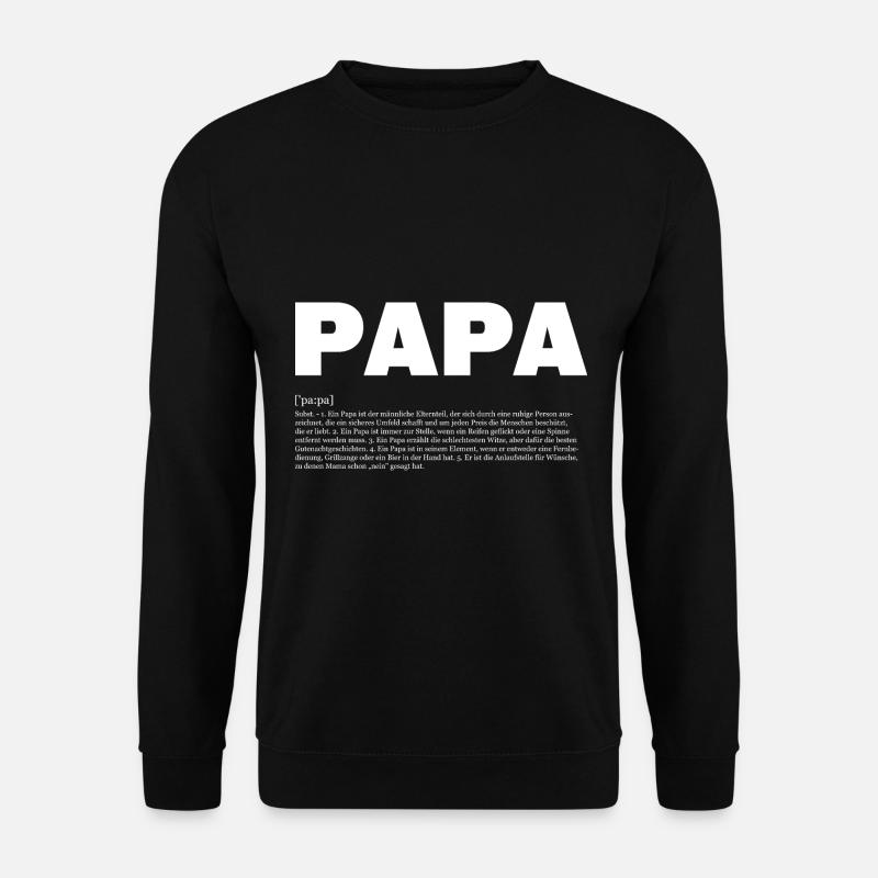 Dad Definition Funny Saying Father's Day - Unisex Sweatshirt - black