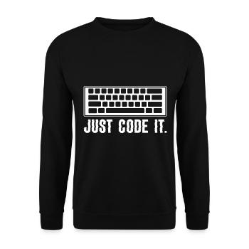 Computerprogrammierung Codierer - Unisex Pullover - Schwarz - Vorne - Alina (178cm) & Michal (187cm)