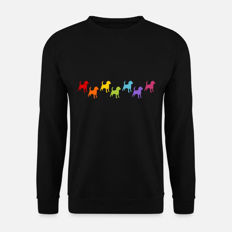 bunte Hunde - Unisex Pullover - Schwarz