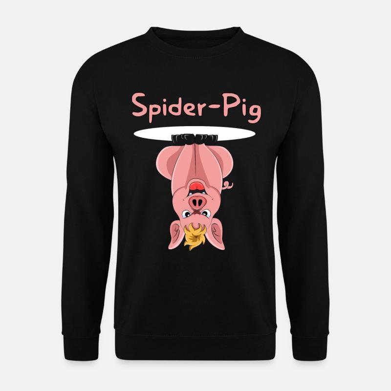 Spider-Pig - Unisex Pullover - Schwarz