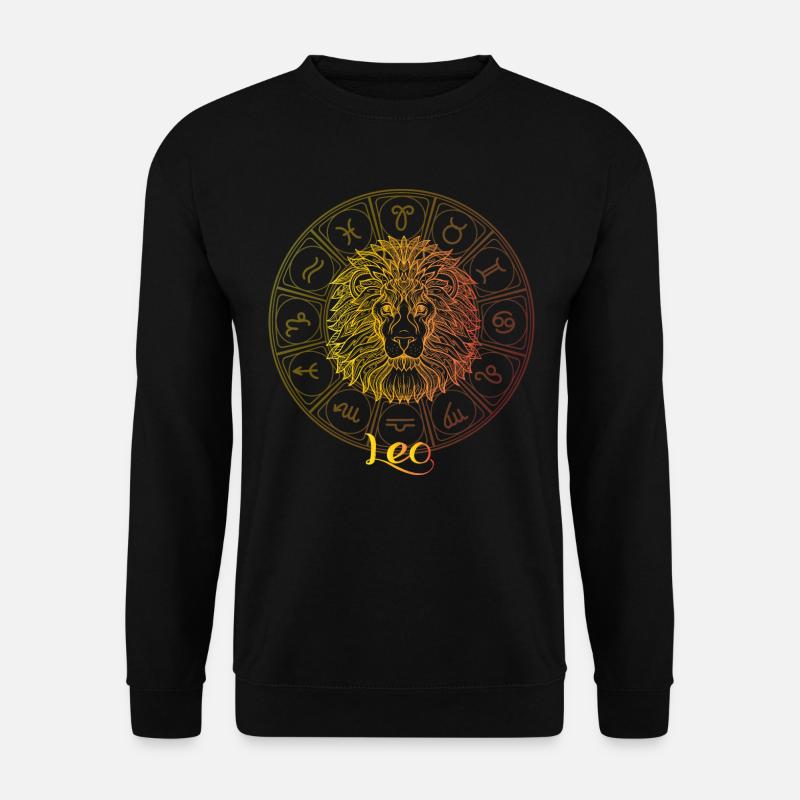 Signe du zodiaque de Léo - Sweat-shirt Unisexe - noir