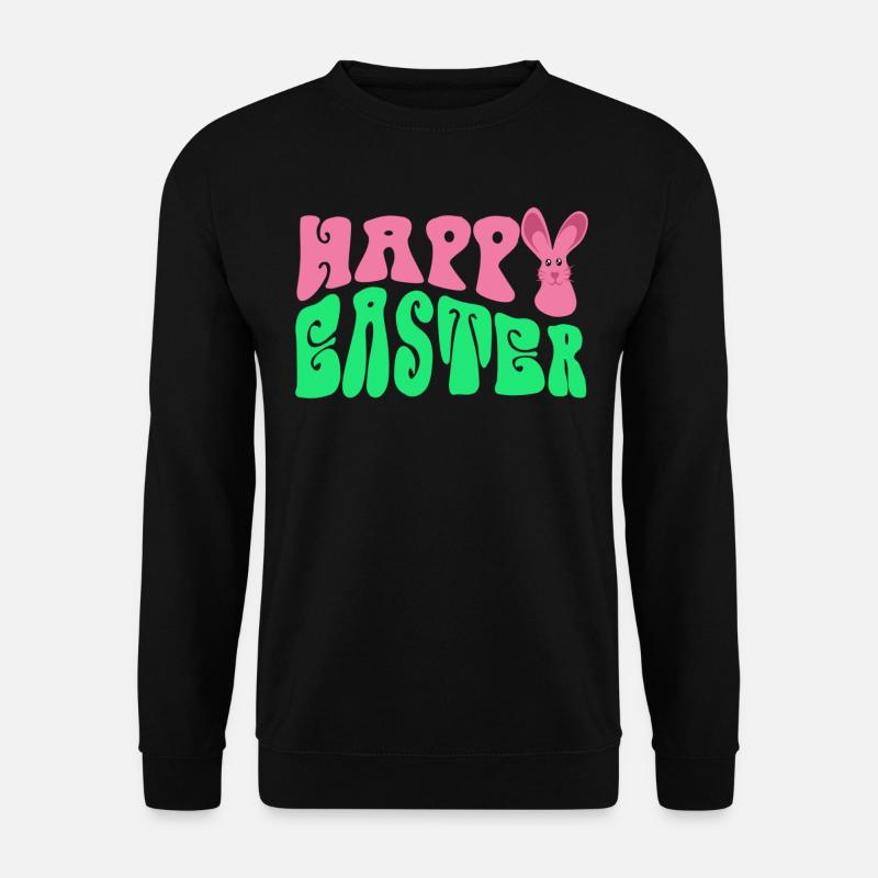 Frohe Ostern - Happy Easter - Unisex Sweatshirt - black