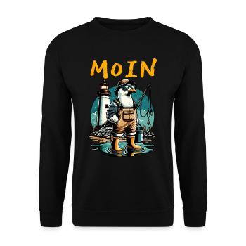 MOIN - Unisex Pullover - Schwarz - Vorne - Alina (178cm) & Michal (187cm)