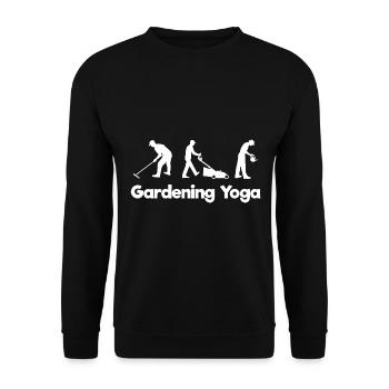 Gardening Yoga Gärtner - Unisex Pullover - Schwarz - Vorne - Alina (178cm) & Michal (187cm)