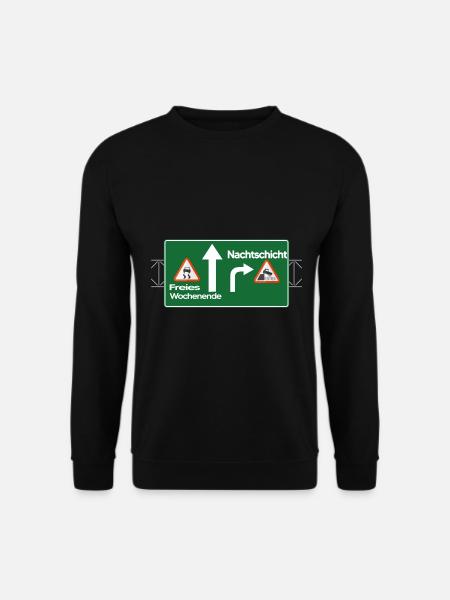 nachtschicht modus nachtarbeit schichtarbeit nacht - Unisex Pullover - Schwarz