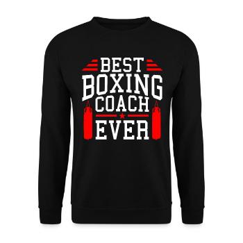Best Boxing Trainer of All Time Trainer Gift - Unisex Sweatshirt - black - Front - Alina (178cm) & Michal (187cm)