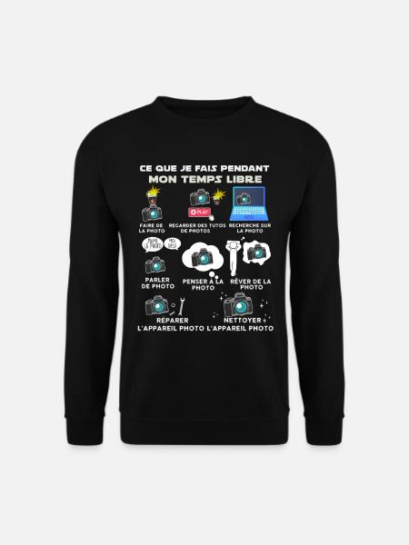 Métier photographe photographie - Sweat-shirt Unisexe - noir