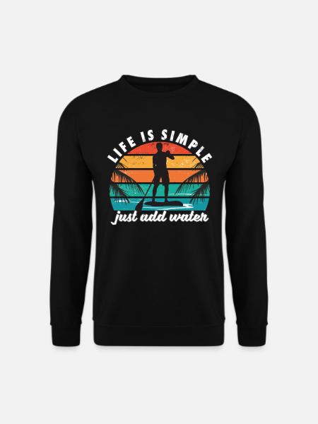 SUP Paddle Boarding Paddle Boarder Männer - Unisex Pullover - Schwarz