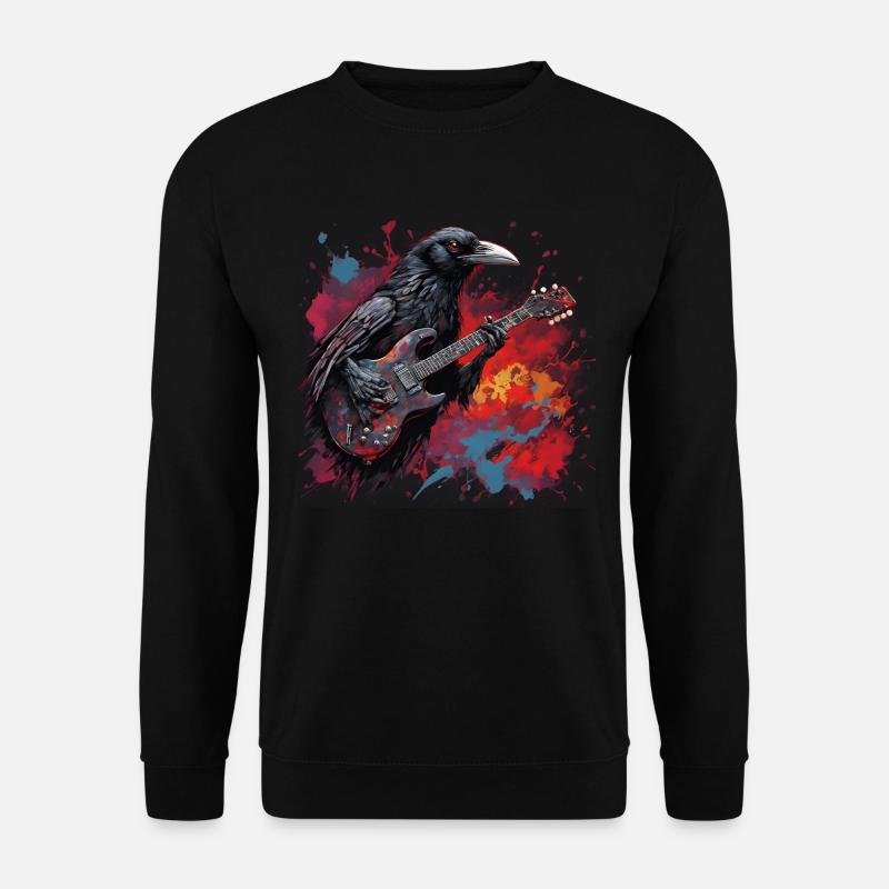 Der Raven-Gitarrist - Unisex Pullover - Schwarz