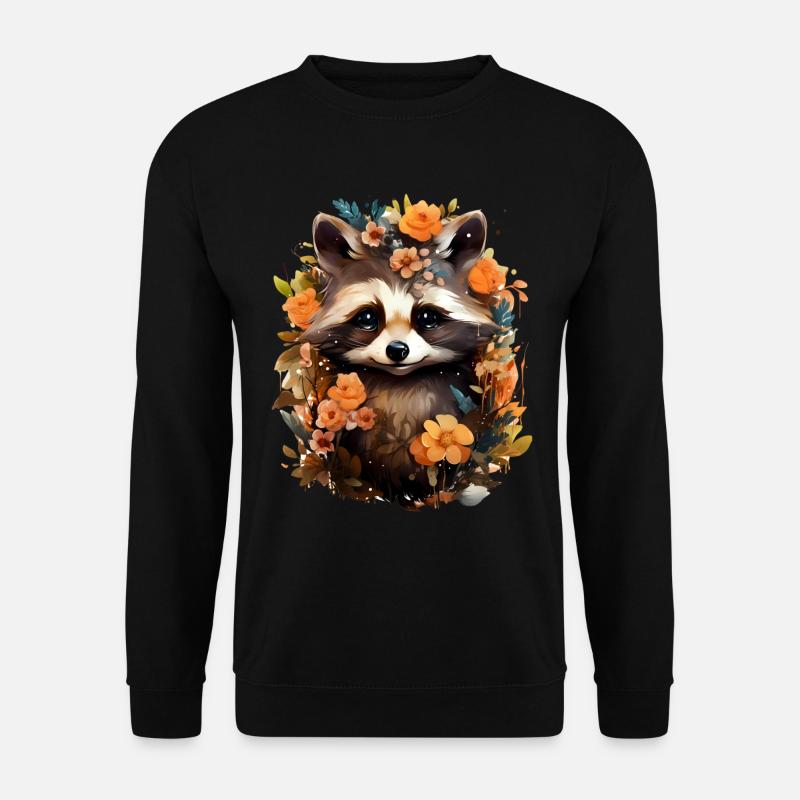 Waschbär - Unisex Pullover - Schwarz