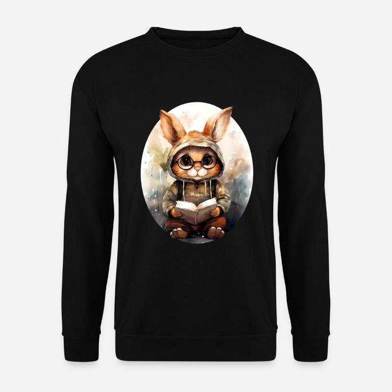 Hase - Unisex Pullover - Schwarz