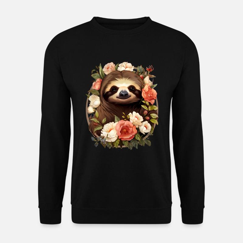 Sloth - Unisex Sweatshirt - black
