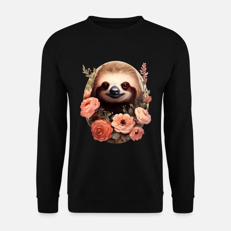 Sloth - Unisex Sweatshirt - black