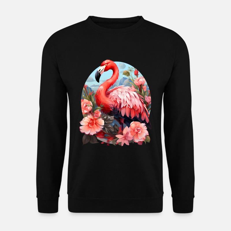 Flamingo - Unisex Pullover - Schwarz