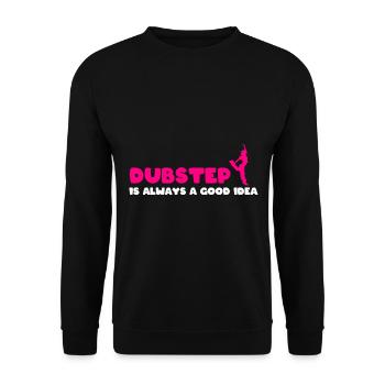 Dubstep-Liebhaber Dubstep-Künstler - Unisex Pullover - Schwarz - Vorne - Alina (178cm) & Michal (187cm)
