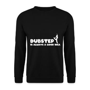 Dubstep-Liebhaber Dubstep-Künstler - Unisex Pullover - Schwarz - Vorne - Alina (178cm) & Michal (187cm)